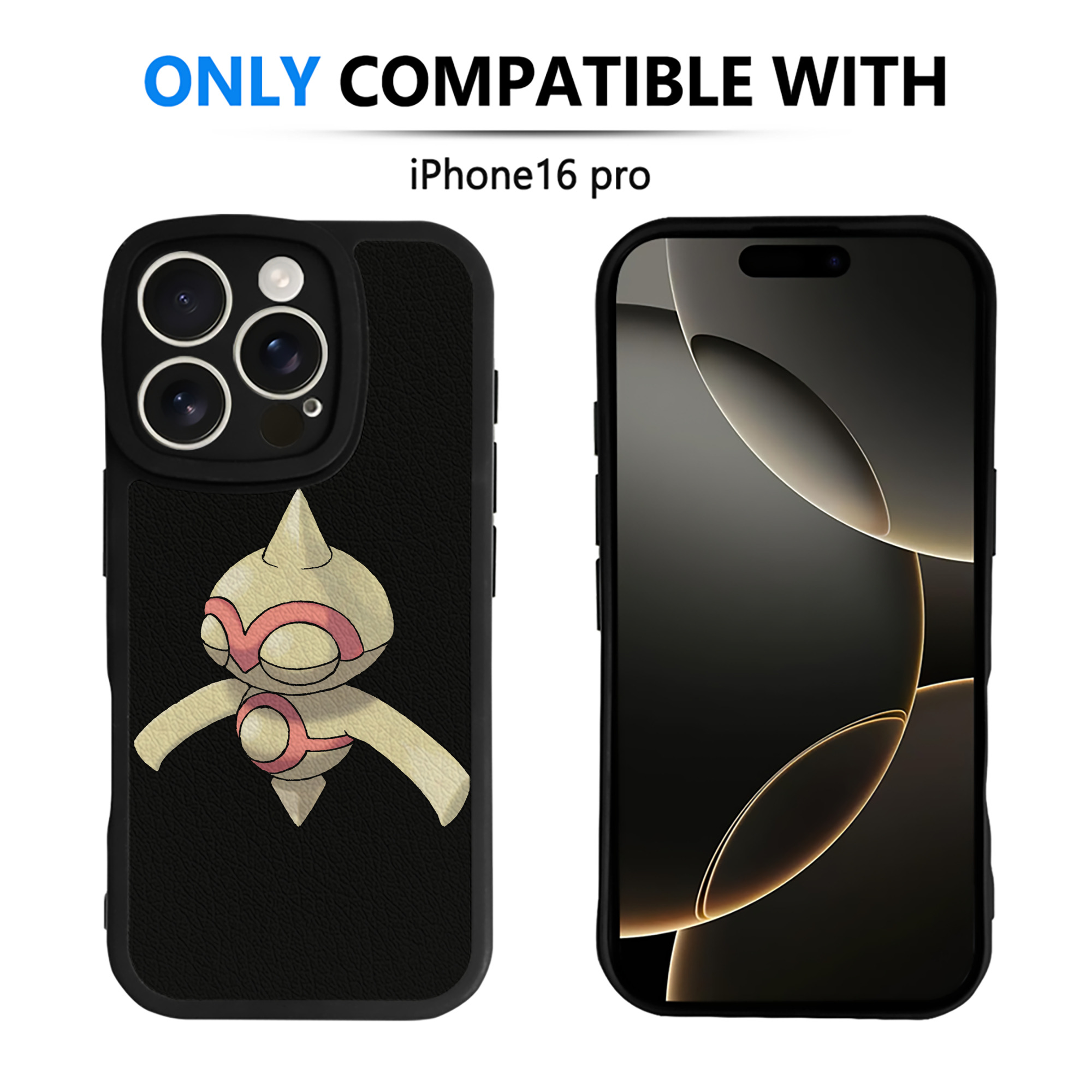 （画像用） ポケットモンスター Pokémon 【iPhone 16シリーズ対応】シリコンスマホケース（レザー調） 材質：シリコン